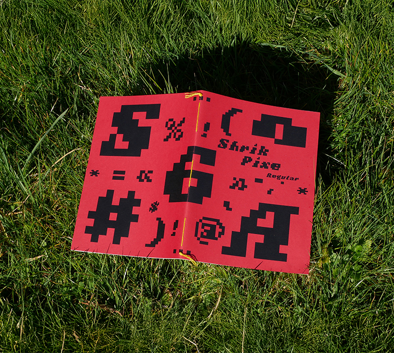 Typographie Shrik Pixe pixel edition